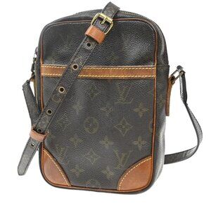 LOUIS VUITTON Danube Shoulder Bag Monogram Leather Brown France M45266 30EF717